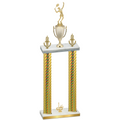 Double Gold Carbon Fiber First Place Tennis Trophy