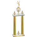 Double Gold Carbon Fiber Victory Tennis Trophy