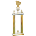 Double Gold Carbon Fiber Victory Tennis Trophy