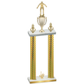Double Gold Carbon Fiber First Place Wrestling Trophy
