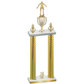 Double Gold Carbon Fiber Year Wrestling Trophy