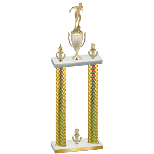 Double Gold Carbon Fiber Victory Swimming Trophy