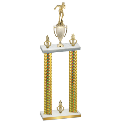 Double Gold Carbon Fiber Victory Swimming Trophy