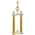 Double Gold Carbon Fiber Victory Tennis Trophy