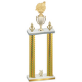 Double Gold Carbon Fiber Year Swimming Trophy