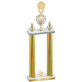 Double Gold Carbon Fiber Fourth Place Insert Trophy