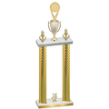 Double Gold Carbon Fiber Year Insert Trophy