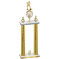 Double Gold Carbon Fiber Year Hockey Trophy