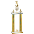 Double Gold Carbon Fiber First Place Hockey Trophy