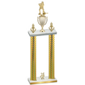 Double Gold Carbon Fiber Year Hockey Trophy