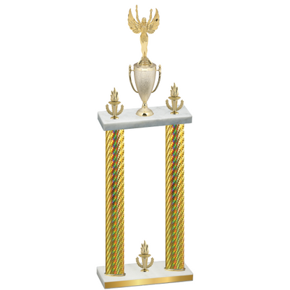 Double Gold Carbon Fiber Victory Victory Trophy