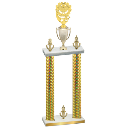 Double Gold Carbon Fiber Victory Pickleball Trophy