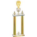 Double Gold Carbon Fiber Year Pickleball Trophy