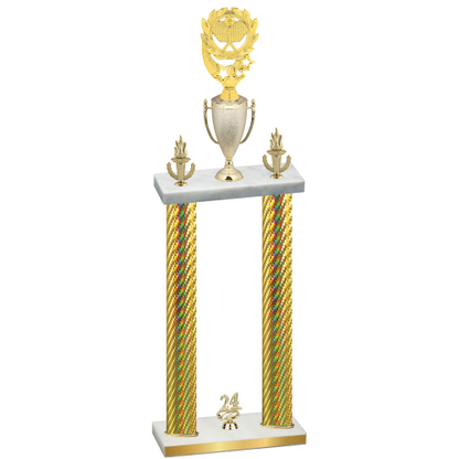 Double Gold Carbon Fiber Year Pickleball Trophy