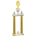 Double Gold Carbon Fiber Year Pickleball Trophy