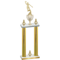Double Gold Carbon Fiber Victory Basketball Trophy