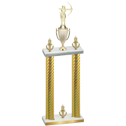 Double Gold Carbon Fiber Victory Archery Trophy