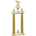 Double Gold Carbon Fiber Victory Fishing Trophy