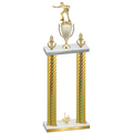 Double Gold Carbon Fiber First Place Shooter Trophy