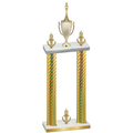 Double Gold Carbon Fiber Victory Chess Trophy