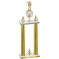 Double Gold Carbon Fiber Victory Holiday Trophy