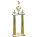 Double Gold Carbon Fiber Year Holiday Trophy