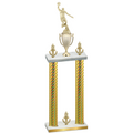 Double Gold Carbon Fiber Victory Basketball Trophy