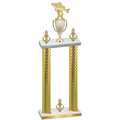 Double Gold Carbon Fiber Victory Fishing Trophy