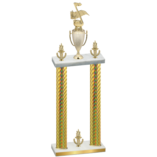 Double Gold Carbon Fiber Victory Music Trophy