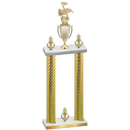 Double Gold Carbon Fiber Victory Music Trophy