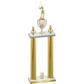 Double Gold Carbon Fiber Year Golf Trophy