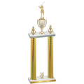 Double Gold Carbon Fiber Year Golf Trophy
