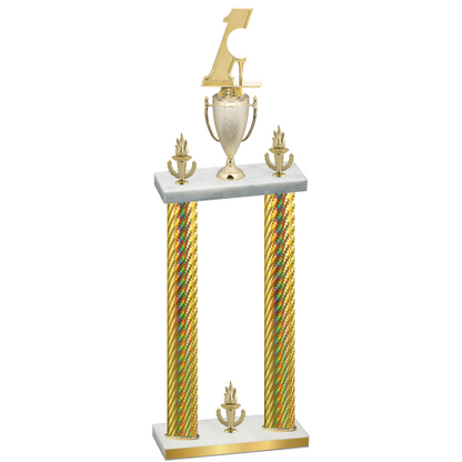 Double Gold Carbon Fiber Victory Golf Trophy