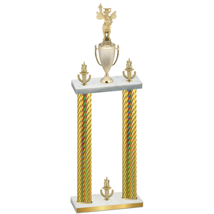 Double Gold Carbon Fiber Victory Academics Trophy