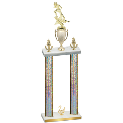 Double Silver Glacier Second Place Football Trophy