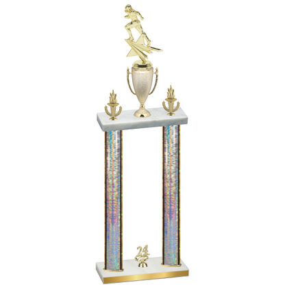 Double Silver Glacier Year Football Trophy