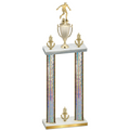 Double Silver Glacier Victory Soccer Trophy
