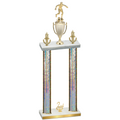Double Silver Glacier Second Place Soccer Trophy