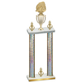 Double Silver Glacier Victory Soccer Trophy