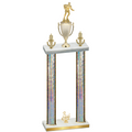 Double Silver Glacier Third Place Rugby Trophy