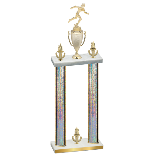 Double Silver Glacier Victory Running Trophy