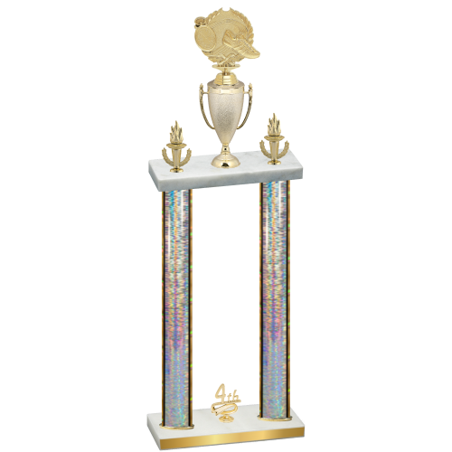 Double Silver Glacier Fourth Place Running Trophy
