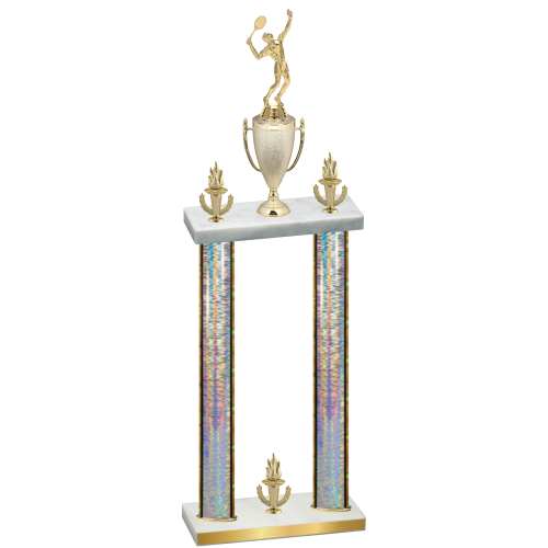 Double Silver Glacier Victory Tennis Trophy