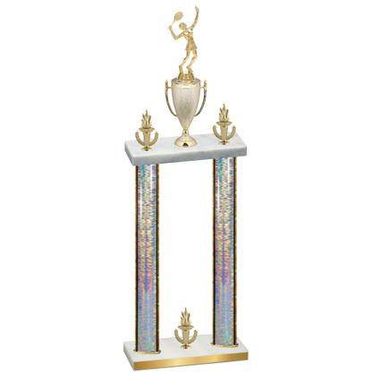 Double Silver Glacier Victory Tennis Trophy