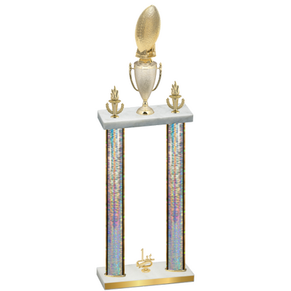 Double Silver Glacier First Place Football Trophy
