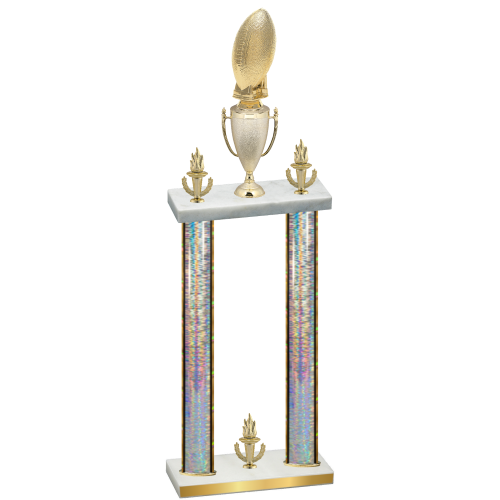 Double Silver Glacier Victory Football Trophy
