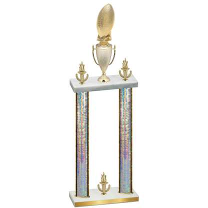 Double Silver Glacier Victory Football Trophy