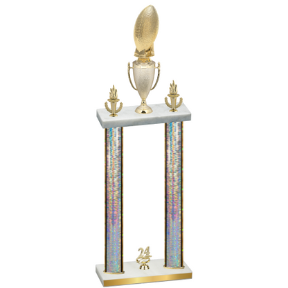 Double Silver Glacier Year Football Trophy