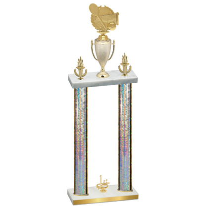 Double Silver Glacier First Place Tennis Trophy