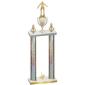 Double Silver Glacier First Place Wrestling Trophy